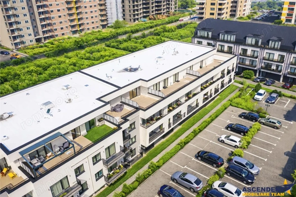 Apartament tip penthouse. mobilat, utilat, 2 terase, 100mp, Tractorul, Brasov — fotografia 3