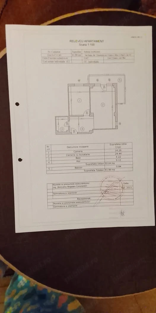 vand apartament 2 camere 62 m2 central str tineretului nr 13 bl 3 rosu chiajna jud ilfov — fotografia 3