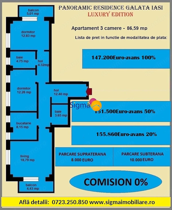 Apartament 3 Camere Complex Rezidențial Nou Galata — fotografia 3