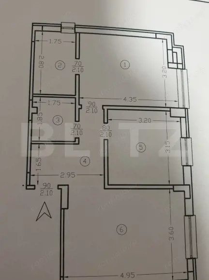 Apartament 3 camere, 55 mp, zona Baza 3 — fotografia 1