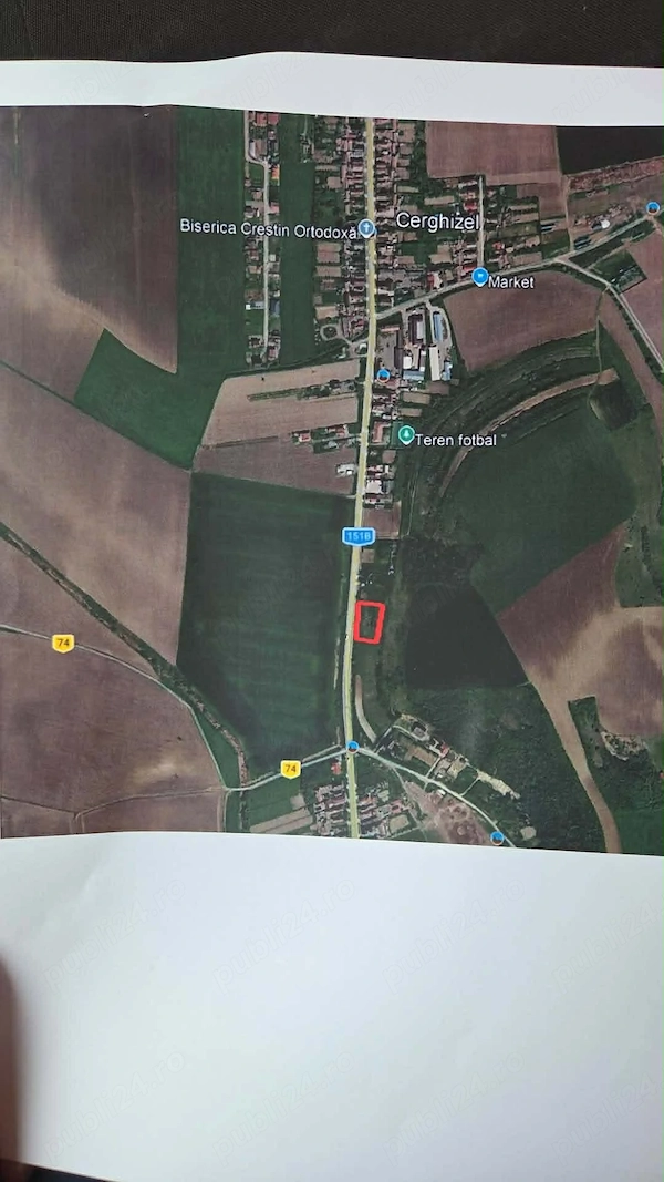 Teren intravilan, 2000 mp, in localitatea Cerghizel