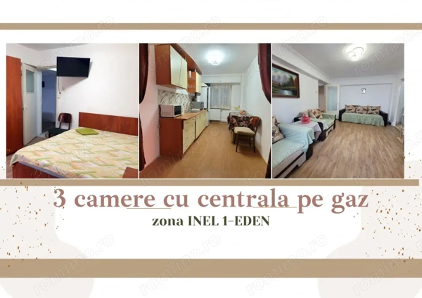Inel I -EDEN- 3 camere mobilat si utilat, cu centrala pe gaz — fotografia 1