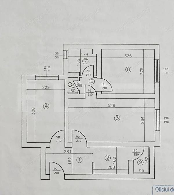 Apartament 3 camere, etaj Intermediar, zona: Podu Ros (Tesatura) — fotografia 1