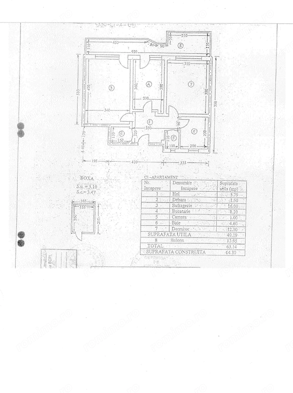 UltraCentral (Galeriile Comerciale) Ploiesti - Apartament: 2 Camere Decom Su 66 mp, Etaj 4 9, cu Bal — fotografia 1