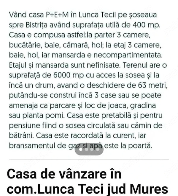 Casă de vanzare