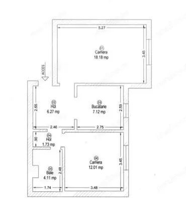 Apartament cu 2 camere - Renovat complet - Zona Soarelui — fotografia 3