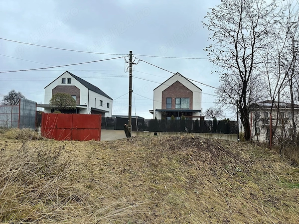 Vând teren intravilan, Feleacu, front 14,5 m, CU construire casă sau duplex