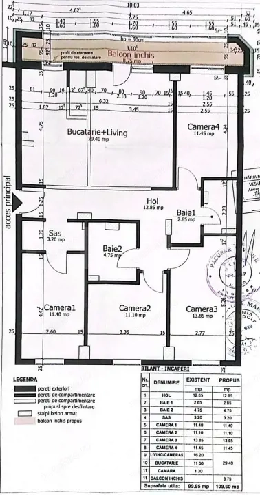 Apartament 5 camere, 100 mp, parter, pivniță 100 mp, zona Calvaria Mănăștur — fotografia 3