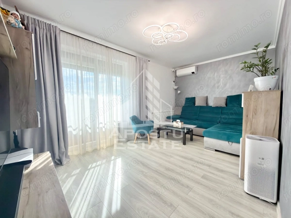 Apartament cu 3 camere decomandat, complet mobilat la parter in Giroc — fotografia 1