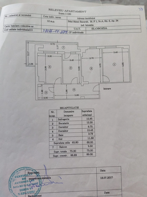 Apartament de vânzare — fotografia 1
