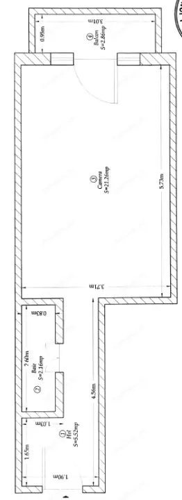 Apartament 1 camera, 33 mp, zona Piata Victoriei — fotografia 1