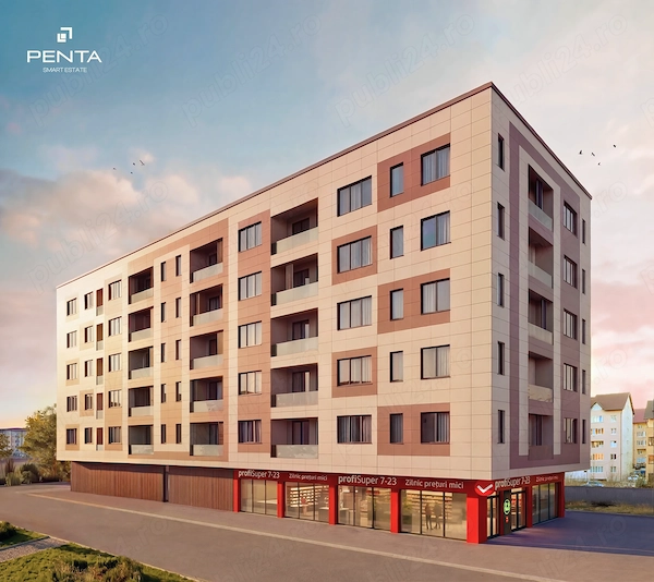 Apartament 2 camere NOU | Penta Smart Estate Radauti | Finisat complet | Balcon — fotografia 1