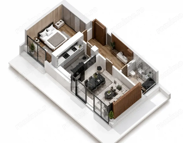Apartament 2 camere, 74.79 mp, ansamblu 0% Comision Achiziție, Calea Severinului — fotografia 1