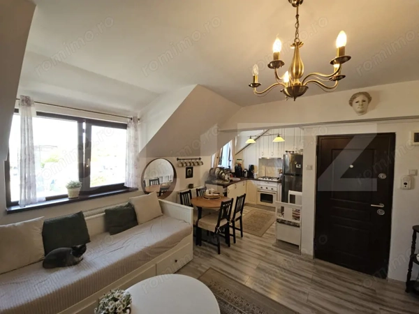 Apartament 3 camere, 59 mp, mobilat și utilat, pod, parcare, boxa, zona Bucium — fotografia 1