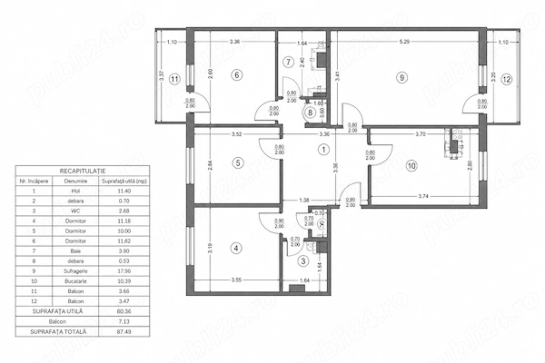 Apartament 4 camere de vânzare — fotografia 1