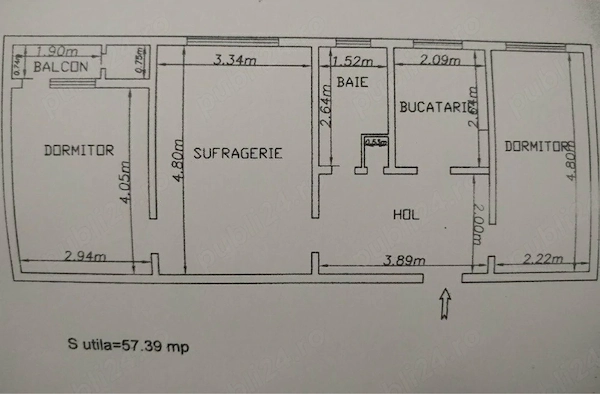 vand apartament in Deva zona 0 fosta politie — fotografia 3