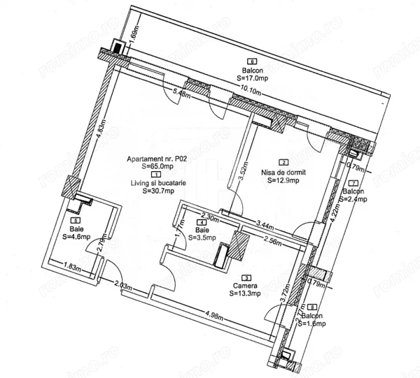 Apartament 3 camere, 2 bai, terasa, cu CF, TVA inclus, in complex premium! — fotografia 1