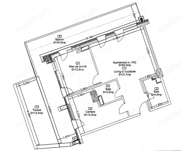 Apartament 3 camere, 2 bai, terasa, cu CF, TVA inclus, in complex premium! — fotografia 1