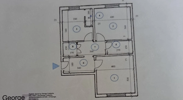 Vând Apartament Spațios 2 Camere | Parter | Centrală Proprie | 2 Grupuri Sanitare | 61.6 mp — fotografia 1