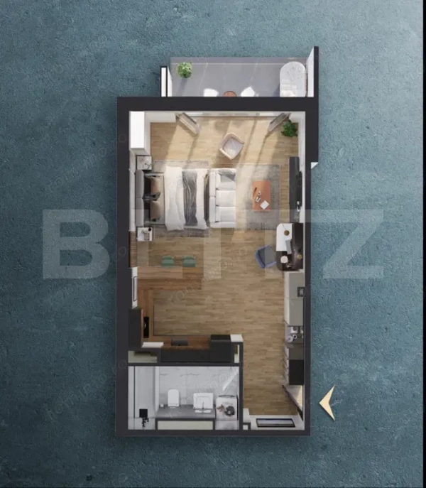 Comision 0%! Apartament 46 mp, balcon 6 mp, Proiect nou nZEB, zona Rivus — fotografia 2
