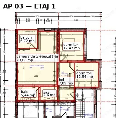 Apartament spațios cu 2 dormitoare și terasă generoasă, Bistrita — fotografia 1