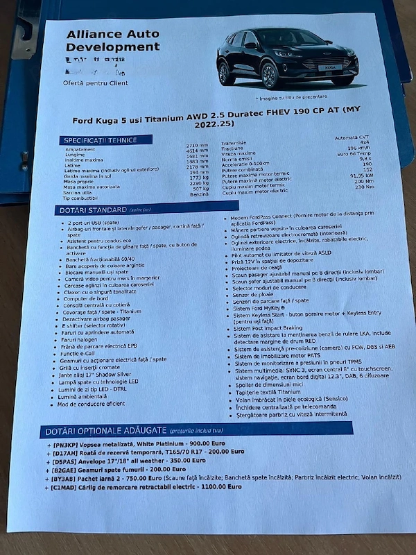 FORD Kuga 2022 — imagine 7