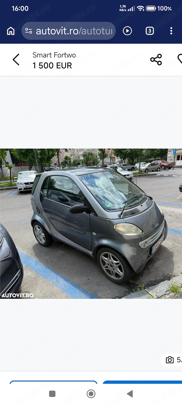 SMART Fortwo 2001 — imagine 3