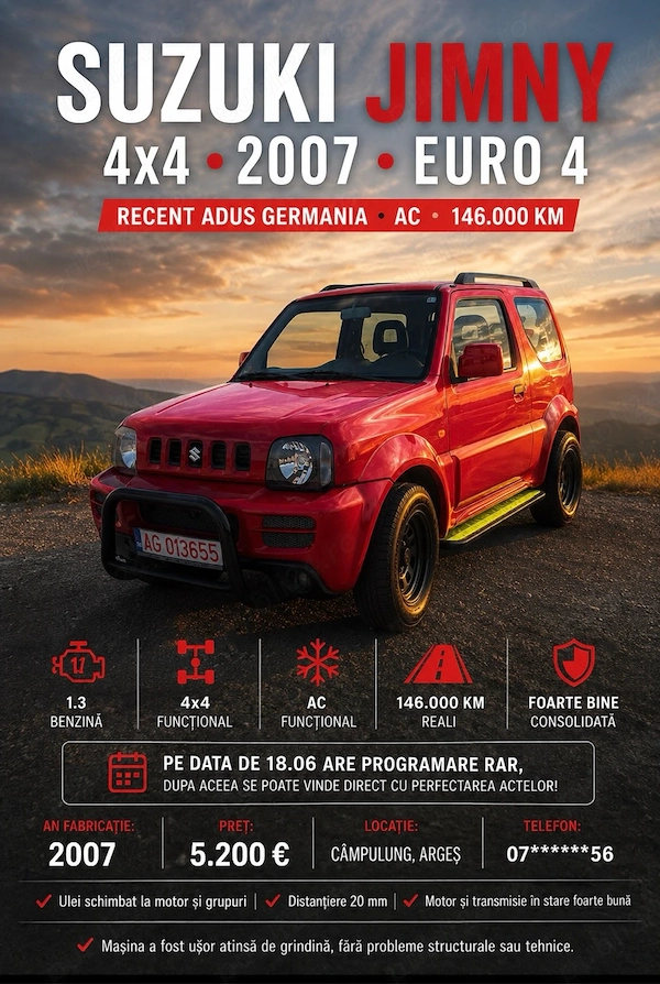 Suzuki Jimny 1.3 Benzină 4x4 20