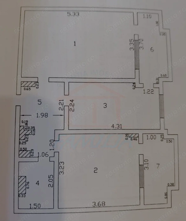 Ap 2 camere cu 2 balcoane, decomandat, etaj 2, Micro18 — fotografia 3