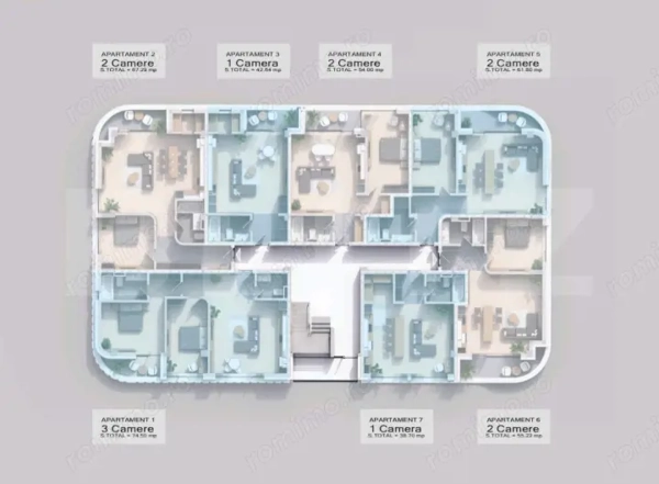 Apartament 1 camera, 42.64 mp, zona Pacurari - Rediu — fotografia 3