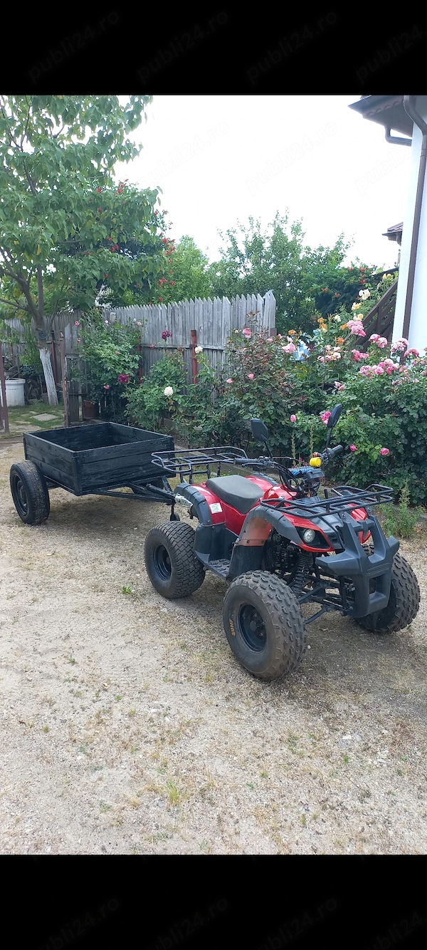 Remorca pentru ATV, motocultor, motosapa, cu roti de Dacia 1310