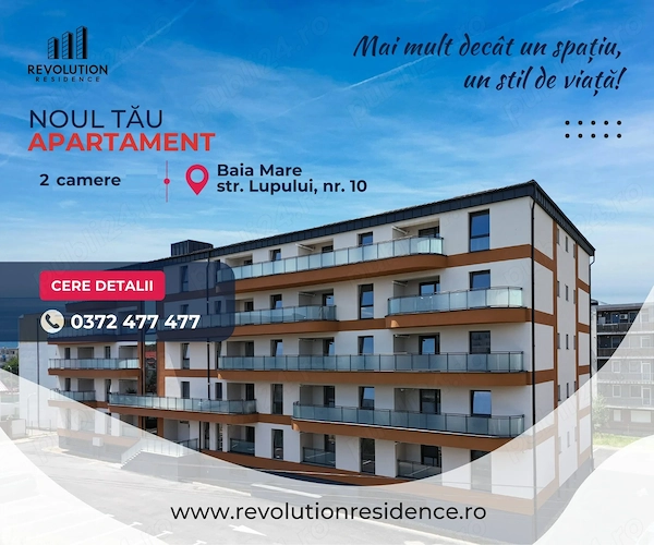 NEW! COMISION 0% - Apartament finisat cu 2 camere - str. Lupului nr 10, Baia Mare — fotografia 1