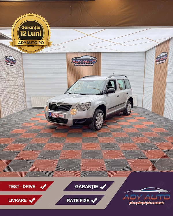 SKODA YETI . 1,8 Benizina 160 Cp 4x4 .RAR+ITP. Rate fixe . Garantie 12 luni . Buy-Back . Test-Drive