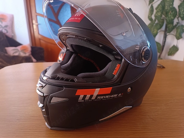 Cască MT Helmets Revenge 2 S + Pinlock fumuriu, Marimea M
