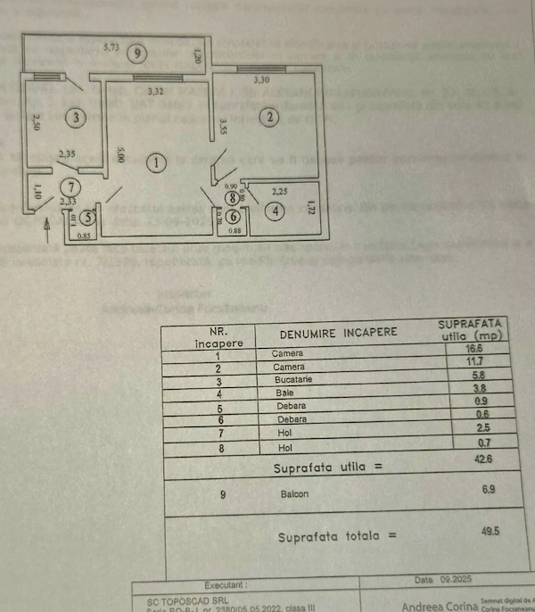 Persoană fizică, vând apartament 2 camere semidecomandat, Mazepa 2 — fotografia 3