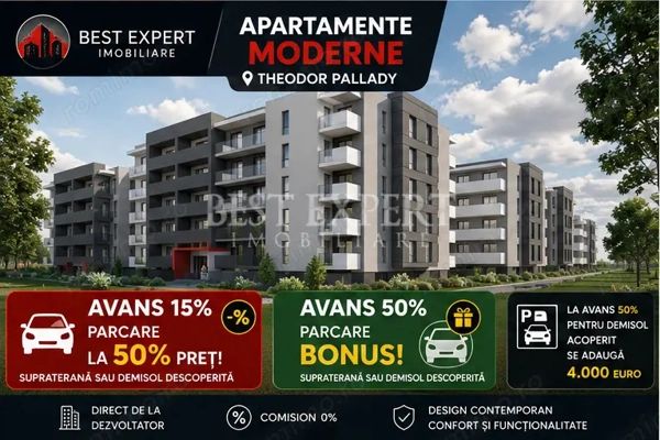 2 Camere Moderne | Parcare BONUS la Avans 50% | Comision 0% — fotografia 3