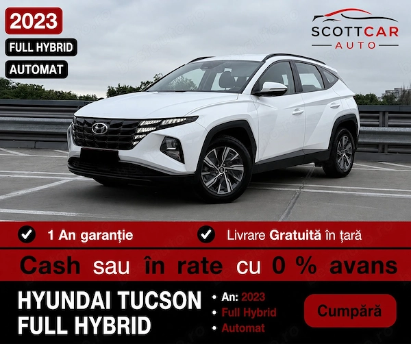 Hyundai Tucson Full Hybrid 2023 I Automata I Navi I Camera I Garantie 12 Luni