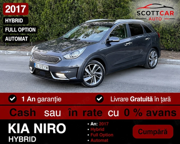 Kia Niro Full Hybrid I Automata I Full Option I Garantie 12 Luni I Auto Inmatriculata