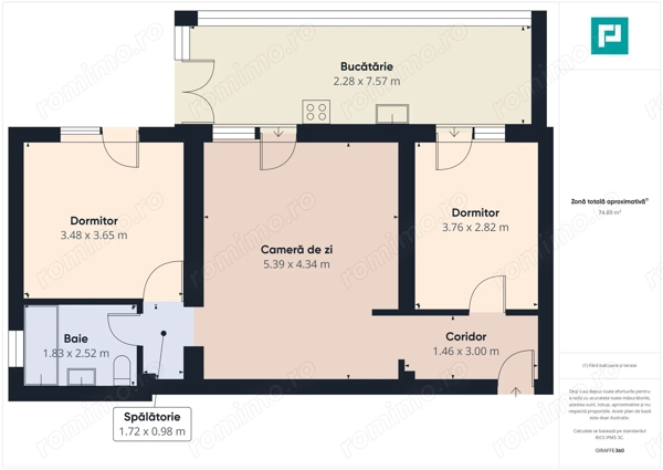 Apartament modern cu 3 camere și curte privată generoasă – Dumbrăvița — fotografia 3