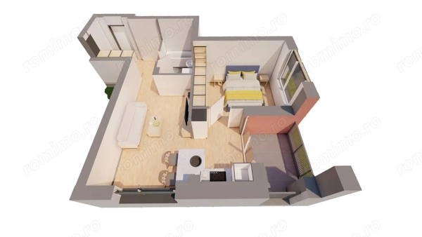 Apartament 2 camere, etaj 2, bloc R39, ap 15, Ared City Arad — fotografia 3