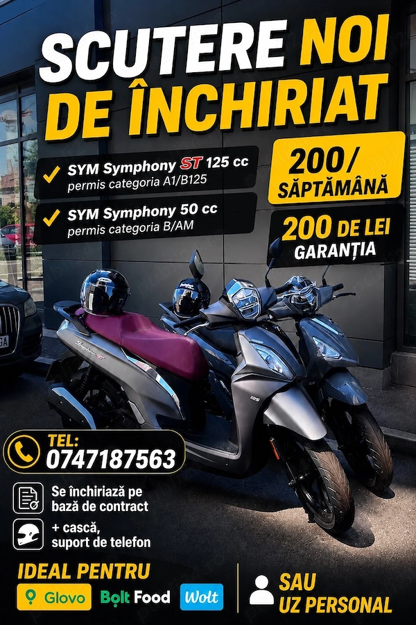 Închiriez scutere NOI!