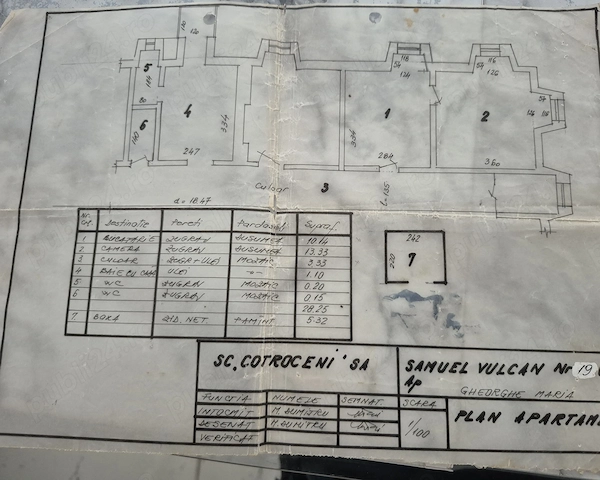 2 camere etaj 3 zona Sebastian,13 septembrie , Urgent Vânzarea — fotografia 1