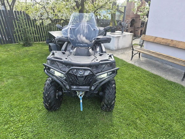 Vând atv cf moto 625 plus remorcă
