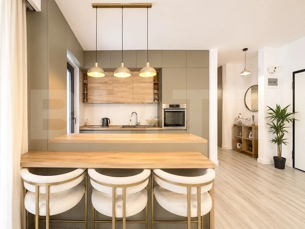 Apartament 2 camere, 54 mp, complet mobilat utilat, parcare inclusă, zona Giroc — fotografia 3