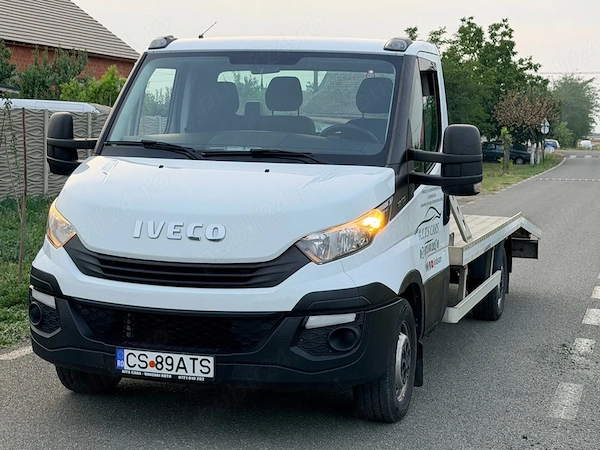 Autoplatforma Iveco Daily 2018 3.0 diesel Euro 6 Tahograf Platformă aluminiu Troliu TVA DEDUCTIB