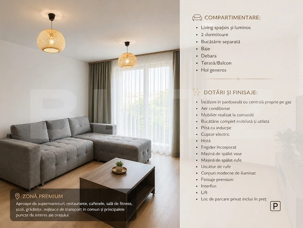 Apartament 3 camere, 79 mp, terasă, parcare, zona Racadau — fotografia 1