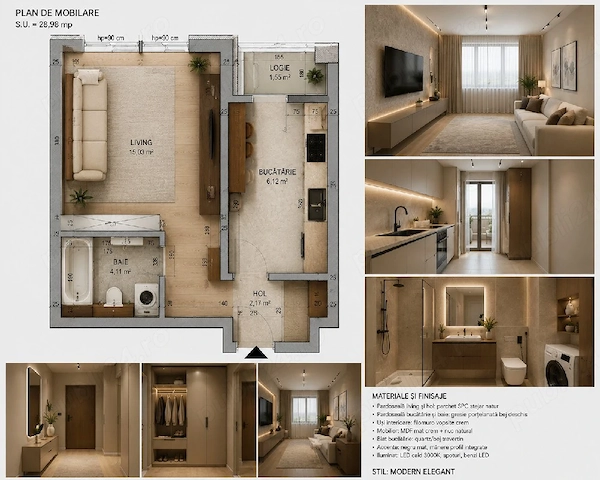 Proprietar | Garsonieră LUX Parter | Încălzire Pardoseală + AC + PARCARE | Chiajna — fotografia 1