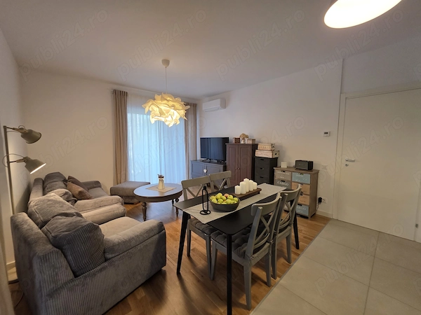 Apartament 3 camere 13 Septembrie bloc nou arhitectura exclusivista design modern mobilat partial — fotografia 3