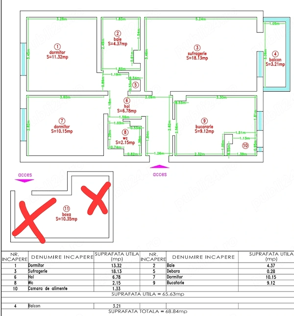 Persoana fizică vând Apartament cu 3camere si doua bai ( plus beci) — fotografia 1