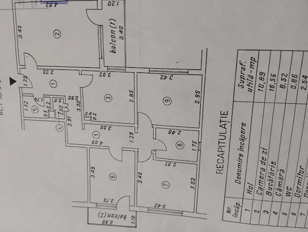 Proprietar vând apartament 4 camere confort 1 zona Plantelor — fotografia 1